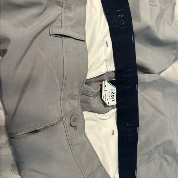 Men’s Golf Shorts w Pocket Detail. Sleek Stylish Must Have. Light Gray, 38 NEW - Picture 2 of 11